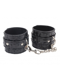 Черные наручники Surrender Wrist Restraints - Chisa - купить с доставкой в Грозном