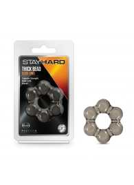 Дымчатое эрекционное кольцо Stay Hard Thick Bead Cock Ring - Blush Novelties - в Грозном купить с доставкой
