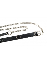 Черный ошейник с поводком Wild - Lola Games - купить с доставкой в Грозном