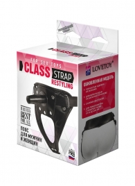 Черный пояс для насадок CLASS STRAP Restyling - LOVETOY (А-Полимер) - купить с доставкой в Грозном