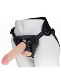 Пояс харнесс BEST UNI strap с 2 насадками - 18 и 22 см. - LOVETOY (А-Полимер) - купить с доставкой в Грозном