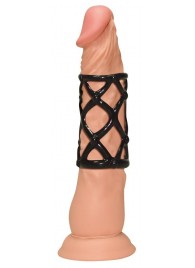 Чёрная насадка-сетка на пенис Orgasmus Wunder - Orion - в Грозном купить с доставкой