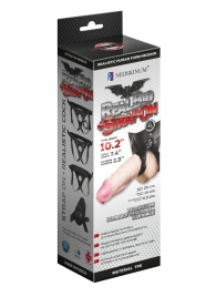Гигантский фаллоимитатор на присоске в комплекте с трусиками - 26 см. - LOVETOY (А-Полимер) - купить с доставкой в Грозном