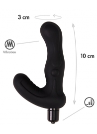 Черный вибромассажер простаты Titan - 15 см. - Le Frivole - в Грозном купить с доставкой