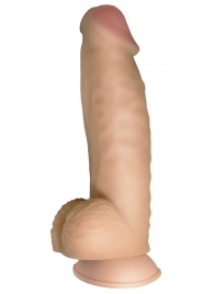 Телесный реалистичный фаллоимитатор на черных трусиках Real Big Strap-On - 34,5 см. - LOVETOY (А-Полимер) - купить с доставкой в Грозном
