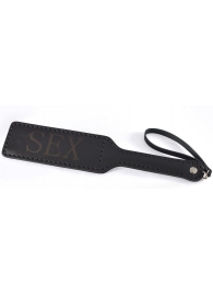 Черная гладкая шлепалка SEX - 35 см. - Sitabella - купить с доставкой в Грозном