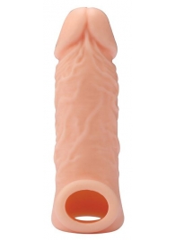 Телесная насадка EXTENDER WITH BALL STRAP 5.5 - 14 см. - Dream Toys - в Грозном купить с доставкой
