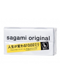 Презервативы Sagami Original 0.02 L-size увеличенного размера - 10 шт. - Sagami - купить с доставкой в Грозном