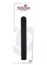 Черная насадка для анального душа ANAL DOUCHE - 15 см. - Dream Toys - купить с доставкой в Грозном