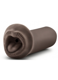 Коричневый мастурбатор-ротик Naughty Nicole - Blush Novelties - в Грозном купить с доставкой