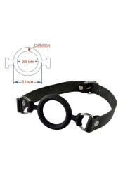 Черный кляп-рамка на регулируемых ремешках - Sitabella - купить с доставкой в Грозном