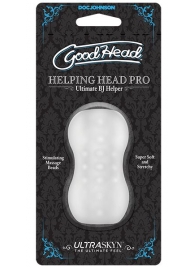 Прозрачный мини-мастурбатор Helping Head Pro - Doc Johnson - в Грозном купить с доставкой