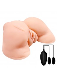 Телесная вибровагина Julie с 2 рабочими отверстиями - Baile - в Грозном купить с доставкой