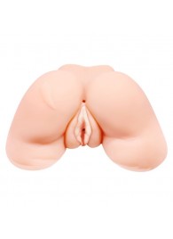 Телесная вибровагина Julie с 2 рабочими отверстиями - Baile - в Грозном купить с доставкой