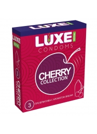 Презервативы с ароматом вишни LUXE Royal Cherry Collection - 3 шт. - Luxe - купить с доставкой в Грозном