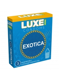 Текстурированные презервативы LUXE Royal Exotica - 3 шт. - Luxe - купить с доставкой в Грозном