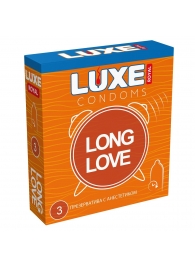 Презервативы с продлевающим эффектом LUXE Royal Long Love - 3 шт. - Luxe - купить с доставкой в Грозном
