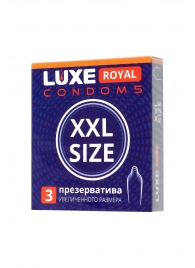 Презервативы увеличенного размера LUXE Royal XXL Size - 3 шт. - Luxe - купить с доставкой в Грозном