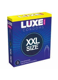 Презервативы увеличенного размера LUXE Royal XXL Size - 3 шт. - Luxe - купить с доставкой в Грозном