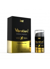 Жидкий интимный гель с эффектом вибрации Vibration! Vodka Energy - 15 мл. - INTT - купить с доставкой в Грозном