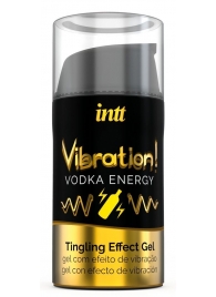 Жидкий интимный гель с эффектом вибрации Vibration! Vodka Energy - 15 мл. - INTT - купить с доставкой в Грозном