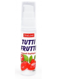 Гель-смазка Tutti-frutti со вкусом барбариса - 30 гр. - Биоритм - купить с доставкой в Грозном