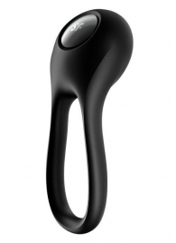 Черное эрекционное виброкольцо Majestic Duo - Satisfyer - в Грозном купить с доставкой
