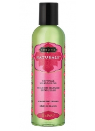 Массажное масло Naturals Strawberry Dreams с ароматом клубники - 59 мл. - Kama Sutra - купить с доставкой в Грозном