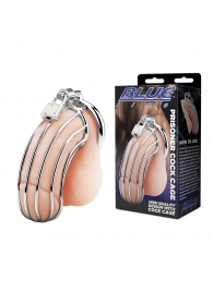 Металлическая клетка Prisoner Cock Сage с замком - BlueLine - купить с доставкой в Грозном