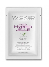 Гель-лубрикант на водно-силиконовой основе Simply Hybrid Jelle - 3 мл. - Wicked - купить с доставкой в Грозном