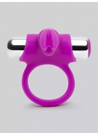 Лиловое виброкольцо с пультом ДУ Remote Control Cock Ring - Happy Rabbit - в Грозном купить с доставкой