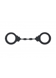 Черные силиконовые наручники Suppression - Lola Games - купить с доставкой в Грозном
