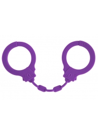 Фиолетовые силиконовые наручники Suppression - Lola Games - купить с доставкой в Грозном