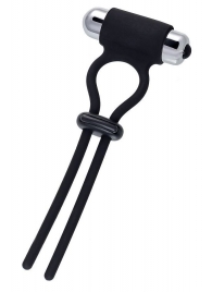 Черное эрекционное лассо на пенис Jat - A-toys - в Грозном купить с доставкой