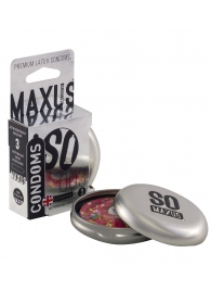 Экстремально тонкие презервативы в железном кейсе MAXUS Extreme Thin - 3 шт. - Maxus - купить с доставкой в Грозном