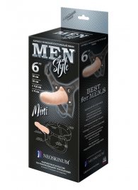 Пустотелый фаллопротез MEN STYLE - 17,5 см. - LOVETOY (А-Полимер) - купить с доставкой в Грозном