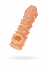 Телесная закрытая насадка с пупырышками Cock Sleeve Size M - 15,6 см. - KOKOS - в Грозном купить с доставкой