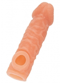 Телесная закрытая насадка с шершавой головкой Cock Sleeve Size L - 17,6 см. - KOKOS - в Грозном купить с доставкой