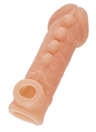 Телесная закрытая насадка с шишечками Cock Sleeve Size S - 13,8 см. - KOKOS - в Грозном купить с доставкой