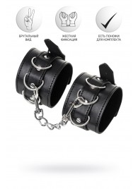 Черные наручники Anonymo на сцепке - ToyFa - купить с доставкой в Грозном