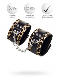 Наручники Anonymo с анималистическим принтом - ToyFa - купить с доставкой в Грозном