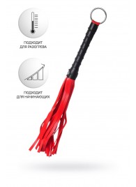 Красно-черный флоггер Anonymo - 28 см. - ToyFa - купить с доставкой в Грозном