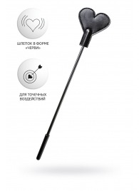 Черный стек со шлепком в форме сердца Anonymo - 35 см. - ToyFa - купить с доставкой в Грозном