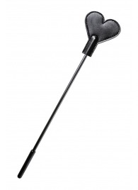 Черный стек со шлепком в форме сердца Anonymo - 35 см. - ToyFa - купить с доставкой в Грозном
