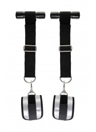 Черно-серебристые фиксаторы для рук на дверь Anonymo - ToyFa - купить с доставкой в Грозном