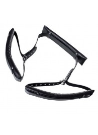 Черные кожаные стропы для фиксации Anonymo - ToyFa - купить с доставкой в Грозном