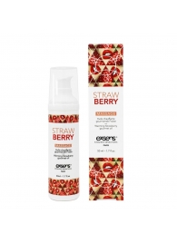 Разогревающее массажное масло  с ароматом клубники Gourmet Strawberry - 50 мл. - Exsens - купить с доставкой в Грозном