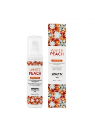 Разогревающее массажное масло Gourmet White Peach Organic с органическими ингредиентами - 50 мл. - Exsens - купить с доставкой в Грозном
