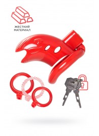 Красный мужской пояс верности из пластика - ToyFa - купить с доставкой в Грозном