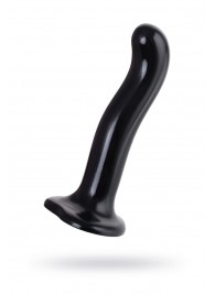 Черный стимулятор для пар P G-Spot Dildo Size M - 18 см. - Strap-on-me - в Грозном купить с доставкой